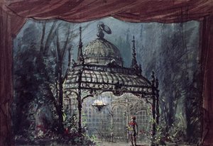 ヴォルフガング・アマデウス・モーツァルトによる「魔法のフルート」のデザインセット（1756-91） 作： French School